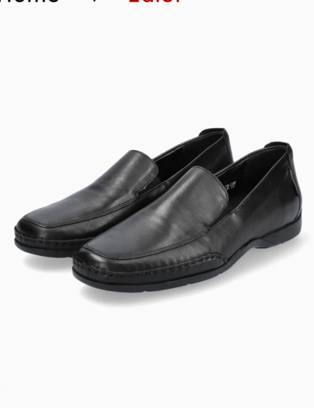 Mephisto Edlef Black Smooth Leather Men's Slip-On Loafer Size 10.5 NWOB